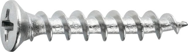 SFS Beschlagschraube Phillips PH 2 aus Stahl in Silber, Durchmesser: 4,2 mm, Länge: 10 mm - Bild 1