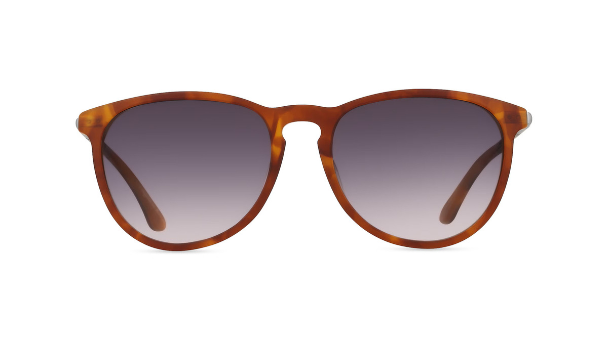 Woodfellas 11733 JORD Sonnenbrille, Vollrand, Rund, Acetat, Unisex, braun - Bild 1