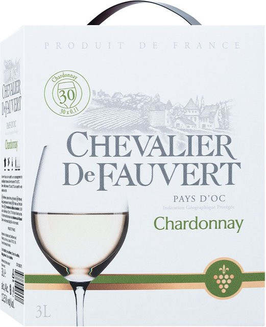 Chevalier de Fauvert, Chardonnay, Pays d´oc IGP, trocken, Weißwein, 2025, 3 x 3 l - Bild 1