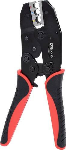 KS Tools Crimpzange für isolierte Kabelschuhe aus Stahl, 0.5 bis 6 mm², Länge: 22 cm - Bild 1