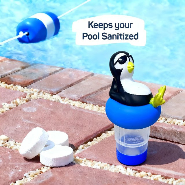 Penguin Floating Pool Chlorspender in Multicolor für Pools und Whirlpools passend für 1- und 3-Zoll-Tabletten - Bild 1
