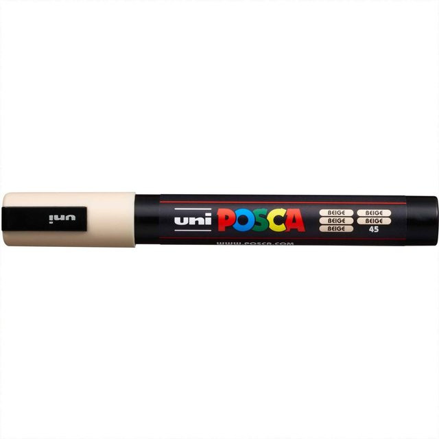 uni POSCA-Marker PC-5M Permanent Marker mit Pigmentfarbe in Beige, Strichbreite 1,8-2,5 mm - Bild 1