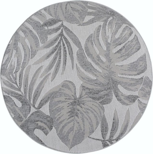 Ayyildiz Outdoor-Teppich Desert 1302 Grau rund Ø 200 cm - Bild 1