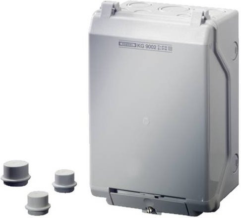 Hensel KG 9002 IN 33001001 Verteilergehäuse in Grau, B/T/H: 20,5 x 13,3 x 9,5 cm - Bild 1