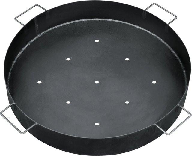 Bellissa Kohlenschale für Grill und Feuerstelle in Schwarz, Durchmesser: 65 cm, Höhe: 6,5 cm - Bild 1