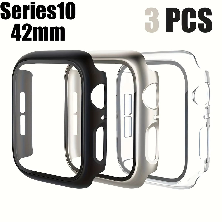 Displayschutzfolie für Apple Watch, 3 Stück, gehärtetes Glas mit Abdeckung - Bild 6