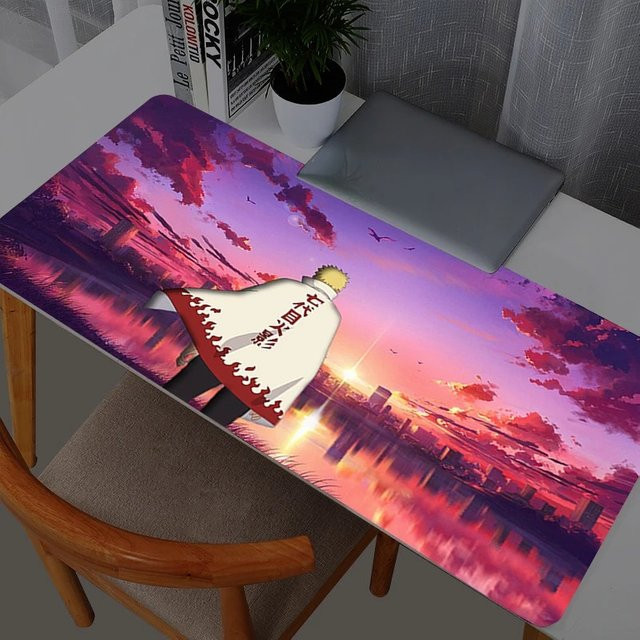 Bandai Naruto Anime Gaming Mauspad XXL Schreibtischunterlage Schwarz Multicolour - Bild 1