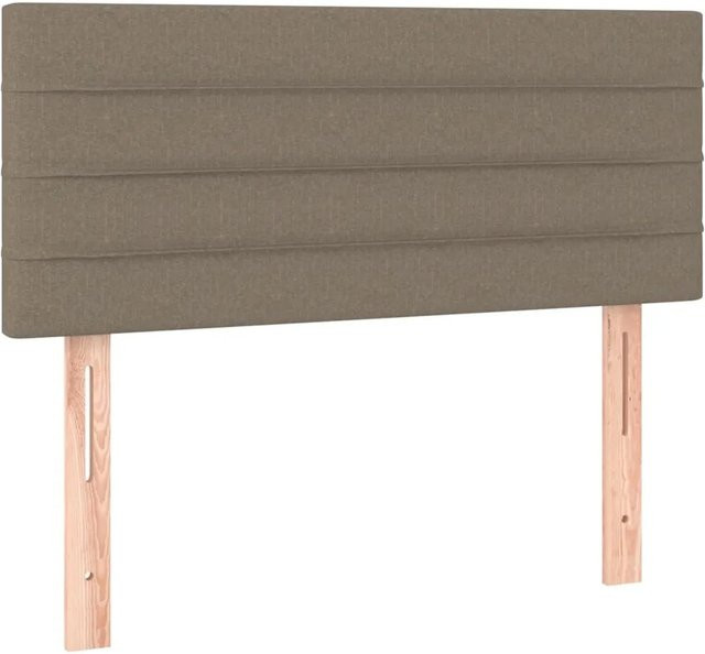vidaXL LED Kopfteil in Taupe mit USB-Ladeanschluss und integrierter Beleuchtung, B/T/H: 80 x 5 x 78-88 cm - Bild 1
