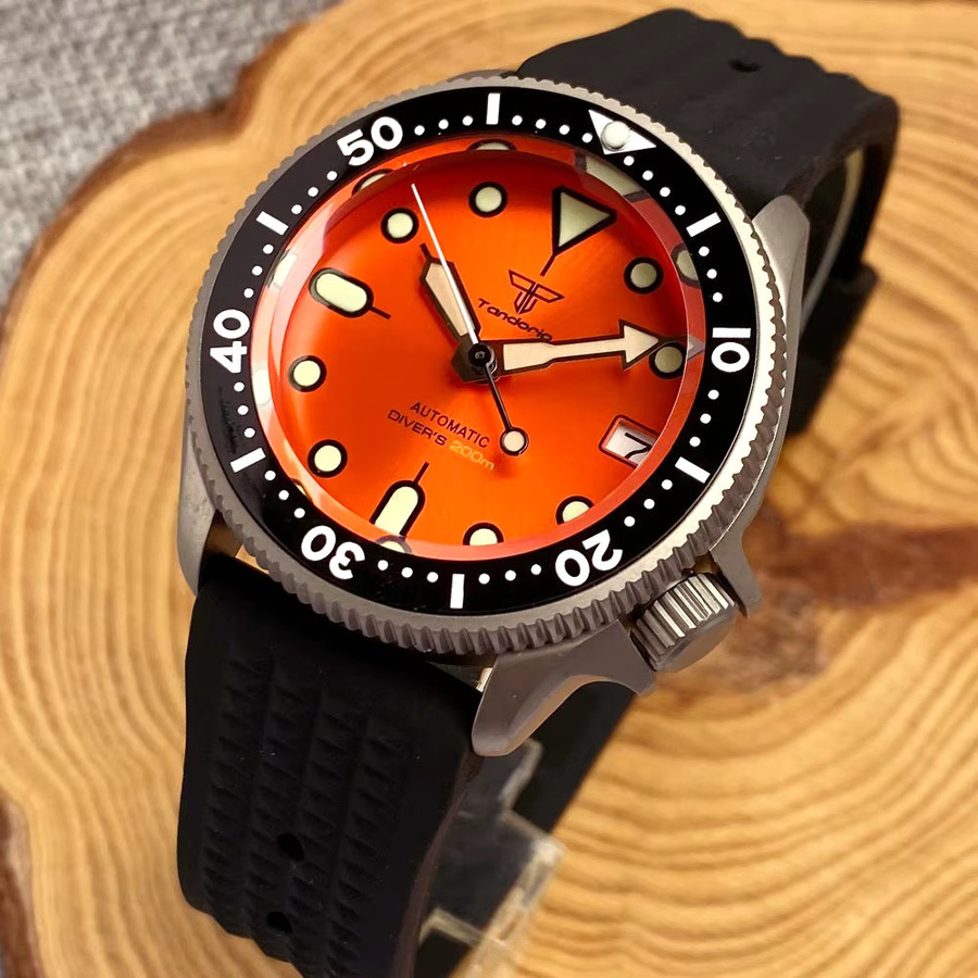 Tandorio Armbanduhr, Titan, Automatik, 37 mm, 20 ATM, Herren - Bild 3