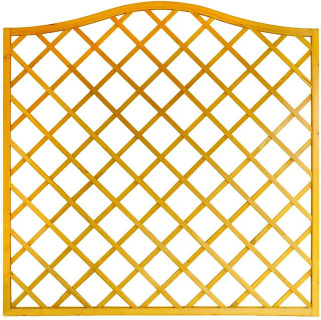 Sichtschutzzaun-Element Nancy von Andrewex aus Kiefernholz in Pinienfarben, 3-fach lasiert, opak, B: 180 cm, H: 164 cm - Bild 1