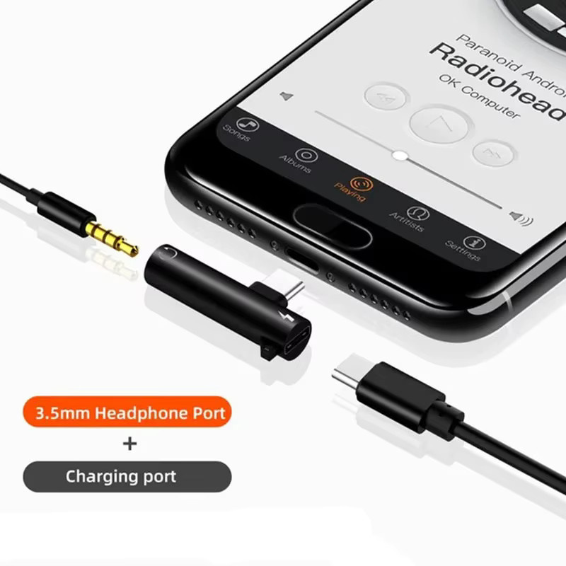 2-in-1 Lightning auf 3,5 mm Klinke Adapter für iPhone 14 13 12 11 X zum gleichzeitigen Laden und Musikhören in Schwarz - Bild 3