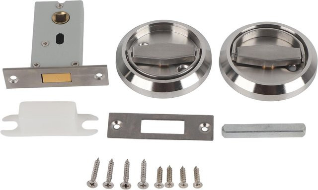 GoolRC Doppelseitiger Ringgriff aus 304 Edelstahl für Badezimmer und Haus, Farbe: Silber/Grau - Bild 1