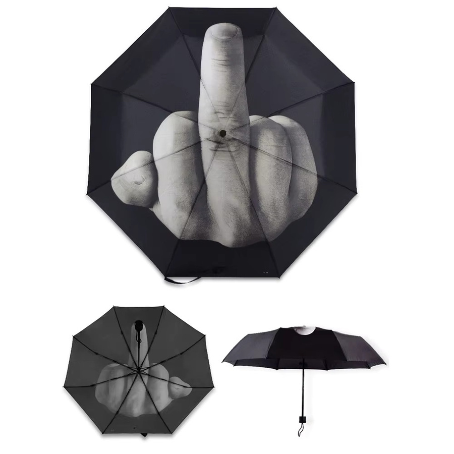Otmagelu Automatischer Regenschirm Winddicht und Klappbar in Schwarz - Bild 5