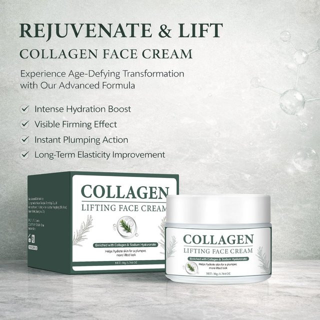SAUVASINE Kollagen-Gesichtsgel-Creme mit Peptiden und Hyaluronsäure, Unisex - Bild 1