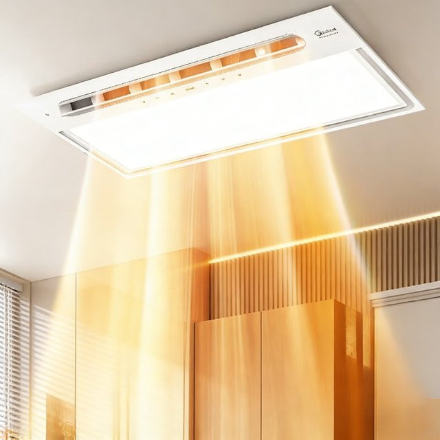 Midea integrierte Badezimmerheizung und Lüftungsanlage mit Doppelkernheizung in Weiß - Bild 1