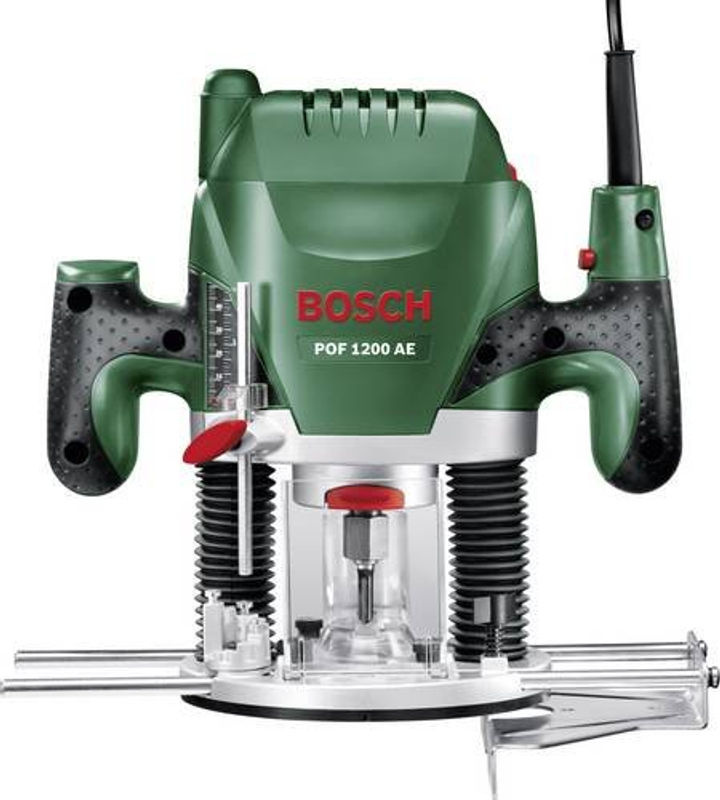 Bosch Home and Garden Oberfräse POF 1200 AE in Grün und Schwarz mit 1200 W Leistung und 6 mm Spannzange - Bild 2