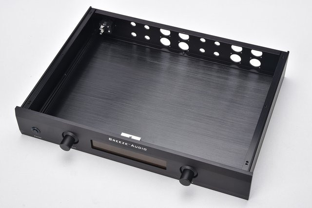 SENGTERBELLE P-5 Vollaluminium-Vorverstärkergehäuse in Schwarz für HIFI DIY Stereo-Verstärker-Chassis mit XLR-Anschluss - Bild 1