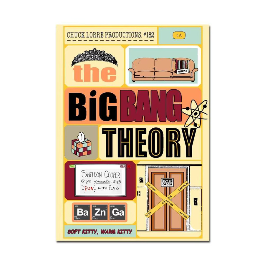 Rastar Wandkunst The Big Bang Theory Paper Poster in Multicolour im skandinavischen Design - Bild 5