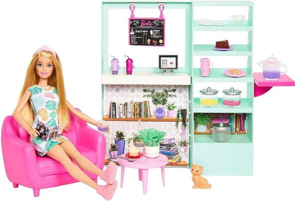 Mattel Barbie Café inkl. Puppe, Möbeln & Zubehör