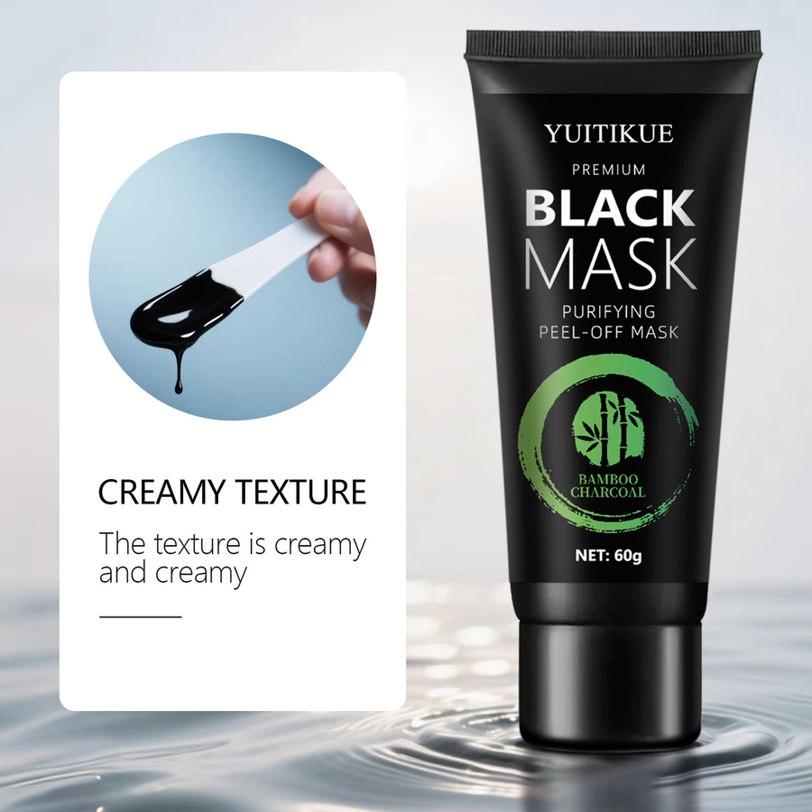 YUITIKUE Peel-Off-Maske mit Bambuskohle, 60 g, Unisex - Bild 4