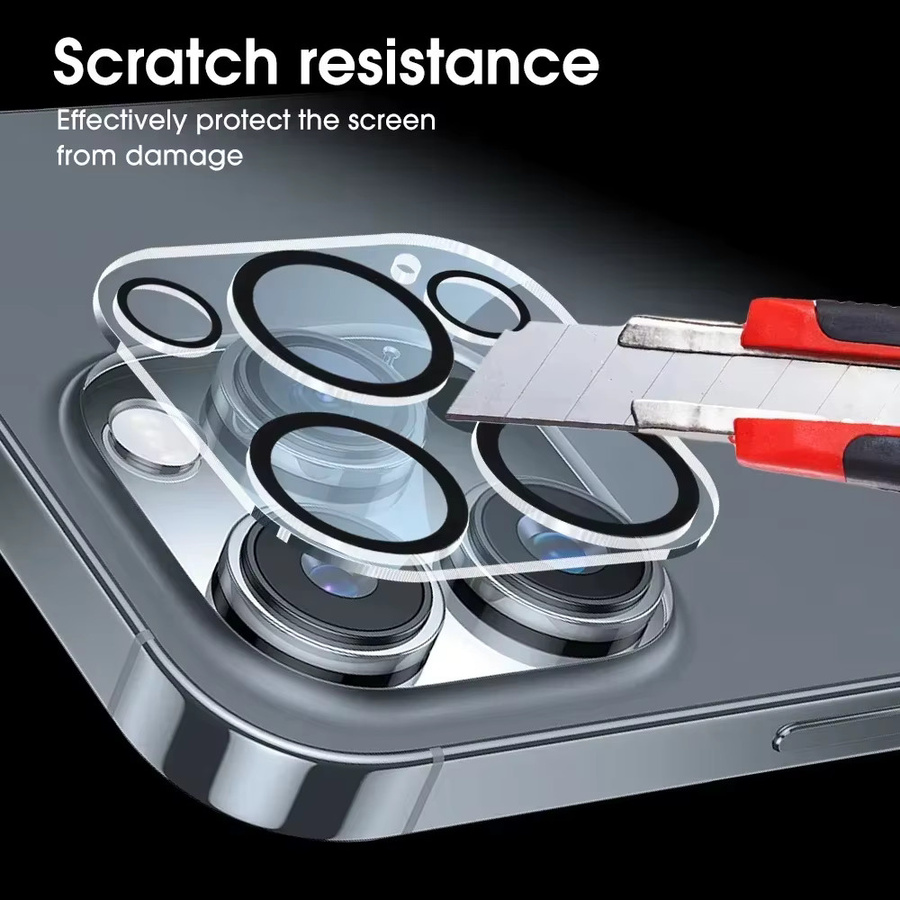 HD Kamera-Objektivschutz aus gehärtetem Glas für Apple iPhone 16 15 14 13 12 11 Pro Max Plus Mini in Transparent - Bild 3