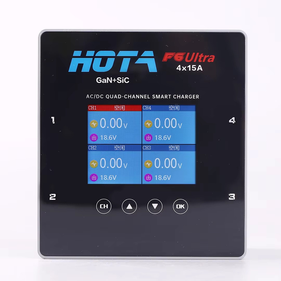 HOTA F6 Ultra Intelligentes Balancer-Ladegerät mit AC/DC-Eingang für 1-6S Li-Po Akkus und Galliumnitrid-Stromversorgung - Bild 5