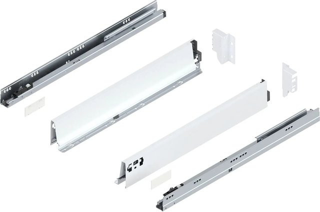 Blum Tandembox antaro M Vollauszug Blumotion Seidenweiß mit 30 kg Tragkraft, Tiefe: 550 mm - Bild 1