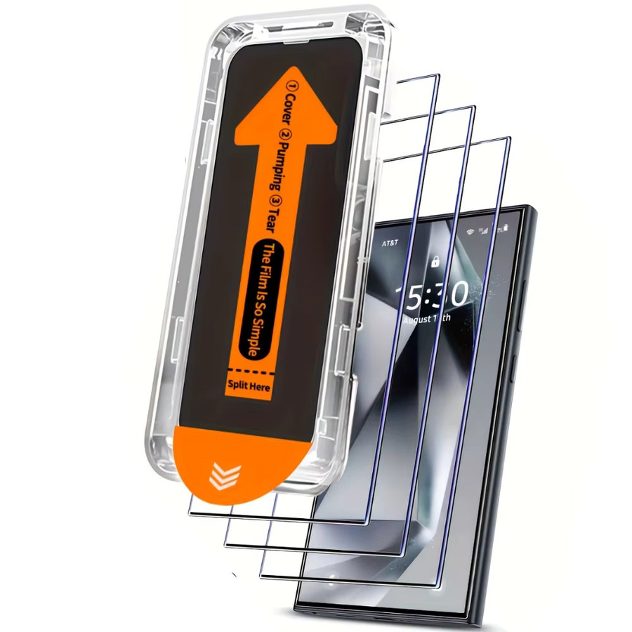 NNBILI 2er-Pack Panzerglas Displayschutz für Samsung Galaxy S26 Ultra S25 S24 S23 S22 S21 Plus A71 A25 A15 A35 A34 A54 A55 5G, Transparent - Bild 7