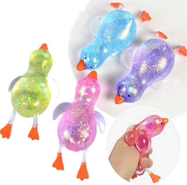 Maltose Buntes Aurora-Enten-Quetschspielzeug, weiches Tier-Stressabbau- und Entspannungsspielzeug - Bild 1