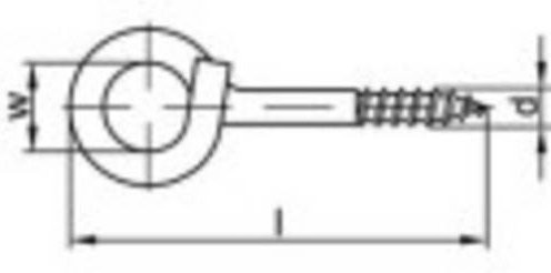 TOOLCRAFT Deckenhaken aus Stahl, galvanisch verzinkt, Silber, 20 Stück, Höhe: 14 cm - Bild 1