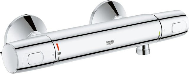 Grohe QuickFix Precision Trend Thermostat-Duschbatterie Chrom Wandmontage mit Safety Stop - Bild 1