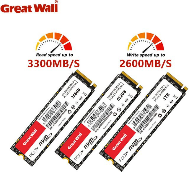 Great Wall SSD M.2 2280 NVMe PCIe 3.0 Interne Solid-State-Festplatte für Laptop und PC - Bild 1
