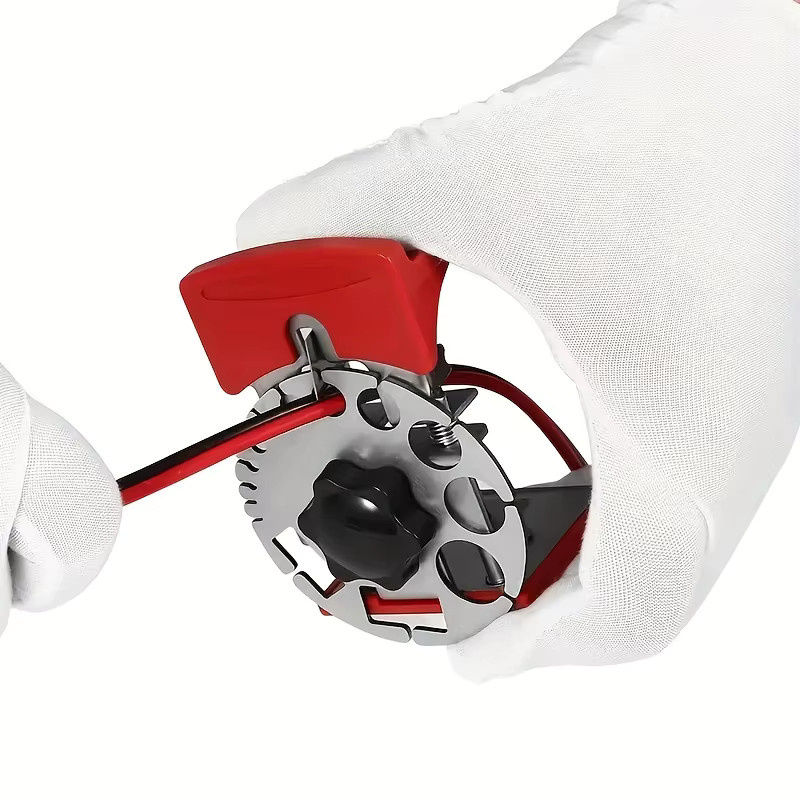 Manuelles Kabelabisolierwerkzeug LIQU in Rot zur Kupferrückgewinnung mit einstellbarer Schälfunktion, B/T/H: 10,0 x 6,5 x 10,0 cm - Bild 2