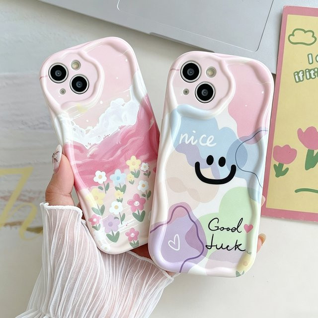 FLYKYLIN Handyhülle mit niedlichem Cartoon-Graffiti-Design und Wellenrand für Xiaomi 15T Pro, POCO M8, M7, F7, X8 Pro Max, C85, C75, C71 in Multicolour - Bild 1