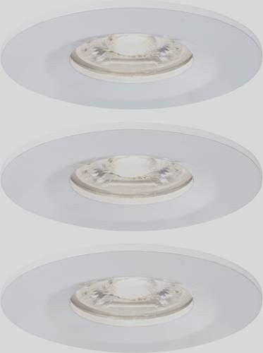 Paulmann Nova mini LED-Einbauleuchte 3er Set, Weiß, IP44, 310 lm, warmweiß - Bild 1