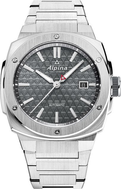Alpina Automatik Herrenuhr, Edelstahl, Schwarz, 41 mm, 20 ATM - Bild 1