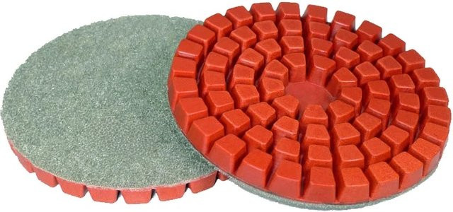 Rijilei 10er Set Polierpads für Beton und Naturstein, 4 Zoll, Rot, Nassschliff für Granit und Marmor - Bild 1