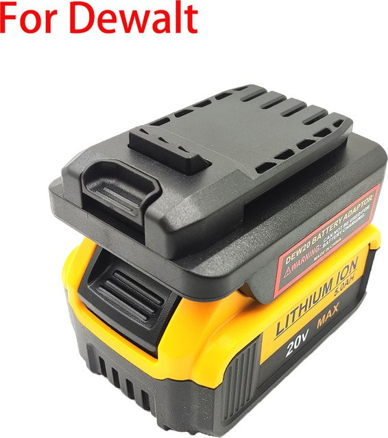 Batterieadapter für Dewalt 18 V/20 V Lithium-Akkus zur Nutzung mit Craftsman 20 V und Stanley 18 V20 Werkzeugen in Schwarz - Bild 1
