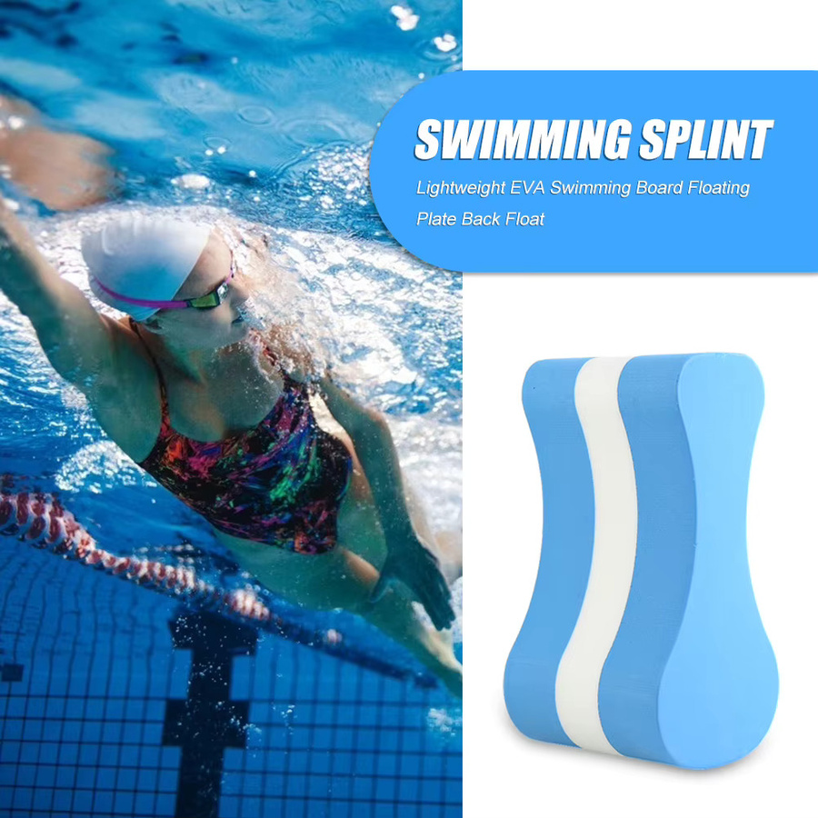 APWIKOGER Schwimmbrett aus Schaumstoff als Sicherheits-Trainingshilfe und Pull-Boy in Blau für Kinder und Erwachsene - Bild 3