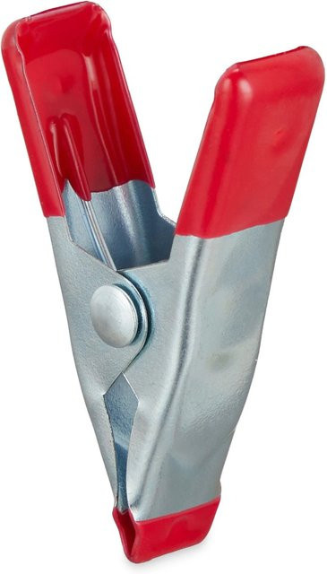 Relaxdays Klemmen Set aus Eisen in Rot, rutschfest, B/T/H: 5 x 3 x 1,5 cm - Bild 1