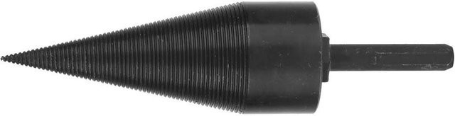 Fishine Holzspalterbohrer mit Dreikantschaft aus Stahl in Schwarz, Durchmesser: 42 mm - Bild 1