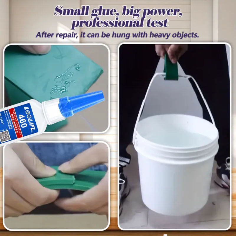 LOOLIFL Superkleber für Kunststoff, professioneller Cyanacrylat-Klebstoff, transparent, schnell trocknend und geruchlos - Bild 4