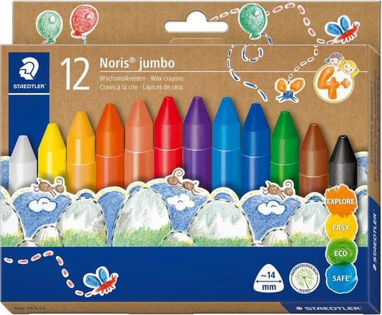 Staedtler Noris Jumbo Wachsmalkreide in Mehrfarbig