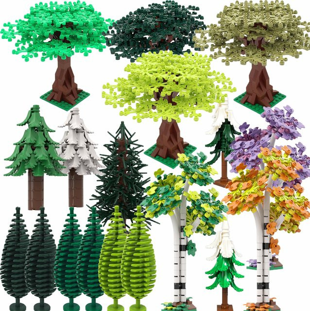 BRICKPANDA MOC DIY Dschungel-Garten & Baum-Bausteine, Natur, Zubehör - Bild 1