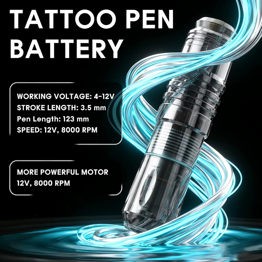 TRO Tattoo Kit Wireless HM155-1 Tattoo Pen Kit - Bild 2