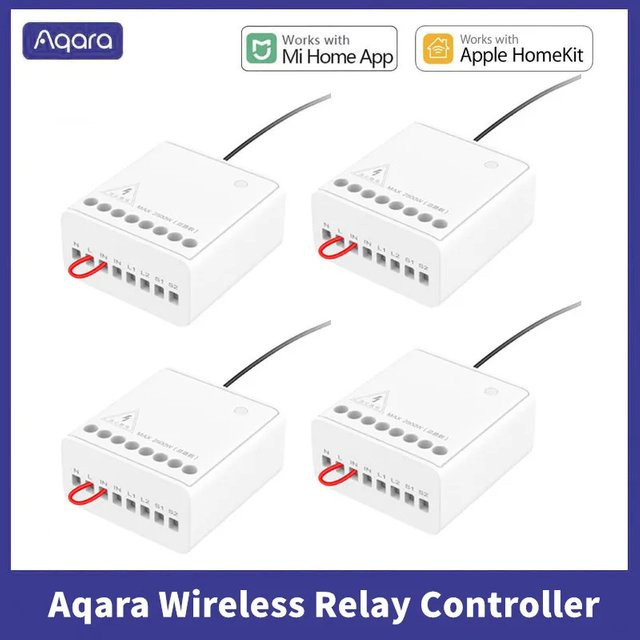 Aqara Wireless Relay Controller Zwei-Wege-Steuermodul mit 2 Kanälen in Weiß für Xiaomi Mi Home, Mijia und Apple HomeKit Smart Home - Bild 1