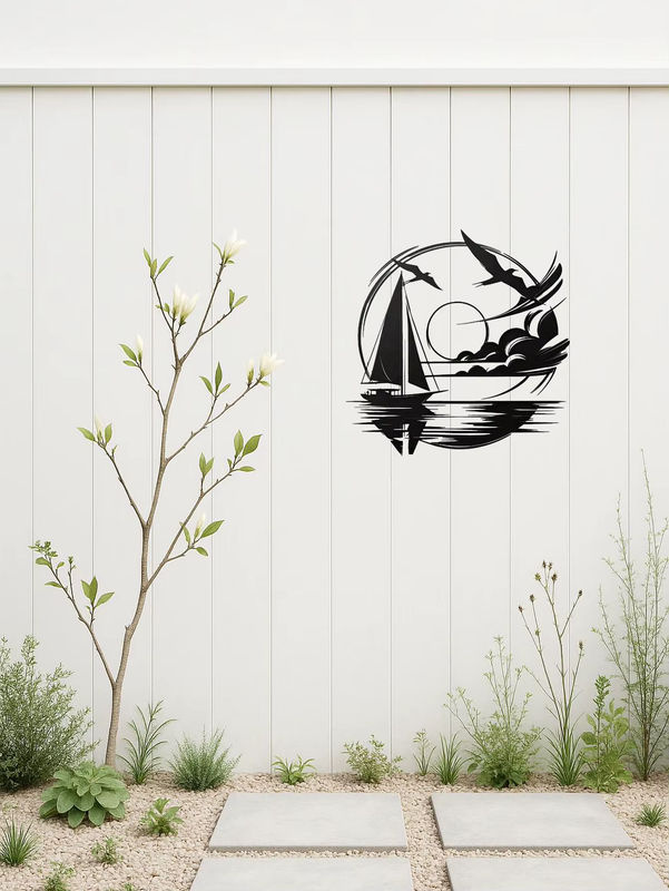 Wanddekoration aus Metall von Hello Young in Segelboot-Design für nautische Einrichtungen - Bild 6