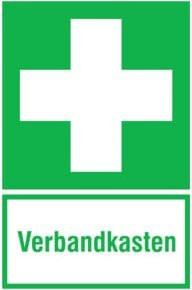 SafetyMarking Hinweisschild Folie Verbandkasten langnachleuchtend B: 20 cm, H: 30 cm - Bild 1