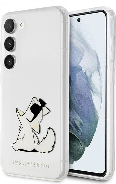 Karl Lagerfeld Handyhülle Choupette Eat für Samsung Galaxy S23+ S916 in Transparent - Bild 1
