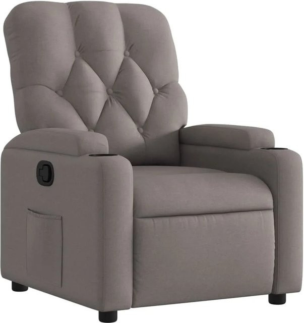 vidaXL Schlafsofa in Beige und Grau mit Stoffbezug und Armlehnen - Bild 1